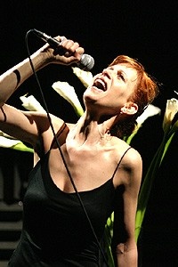 Ellen Greene at Joe's Pub - onstage - head back