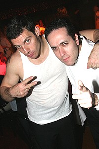 Sam Solovey at Tony n' Tina's - Sam Solovey (with sexy guy)