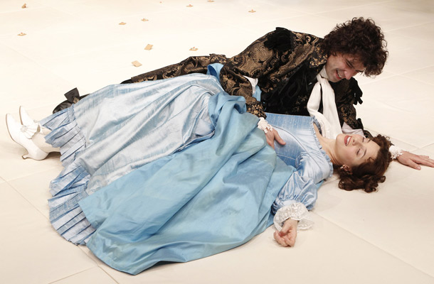 Show Photos - The School for Lies - Hamish Linklater - Jenn Gambatese