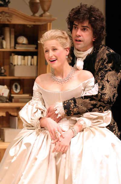 Show Photos - The School for Lies - Mamie Gummer - Hamish Linklater 