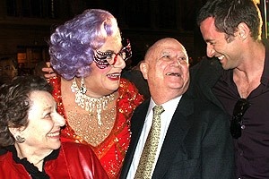 Royale/Plymouth Theatres Renaming - Betty Jacobs - Dame Edna - Gerald Schoenfeld - Hugh Jackman
