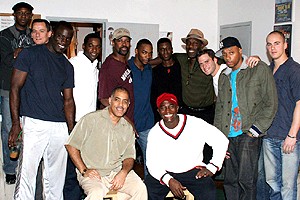 Denzel Washington at Soldier's Play - group