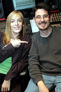 Julia Murney recording session - Julia Murney - Jan Folkson (sound engineer)