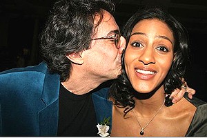 Bridge & Tunnel Broadway Opening - Sarah Jones - Tony Taccone (kiss)