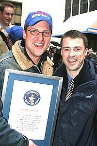Spamalot First Anniversary Coconuts Event - Christopher Sieber - Stuart Claxton