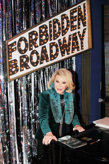 Joan Rivers at ‘Forbidden Broadway’ — Joan Rivers
