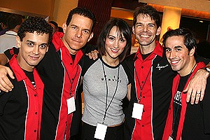 Photo Op - Broadway on Broadway fall 2006 - Michael Longoria - Christian Hoff - Eden Espinosa - J. Robert Spencer - Matthew Scott