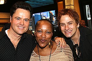 Photo Op - Broadway on Broadway fall 2006 - Donny Osmond - Frenchie Davis - Tim Howar