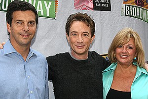Photo Op - Broadway on Broadway fall 2006 - Tim Tompkins - Martin Short - Charlotte St. Martin