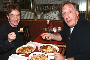 Photo Op - Martin Short Pancakes at Stage Deli - Martin Short - Alan Zweibel (smiles)