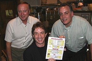Photo Op - Martin Short Pancakes at Stage Deli - Paul Zolenge - Martin Short - Steve Muerbach
