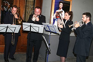 Photo Op - Cy Feuer Memorial - band in lobby