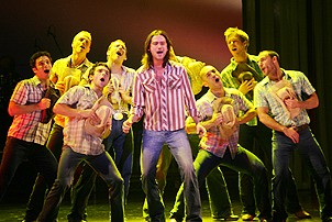 Photo Op - Whorehouse benefit - onstage - Constantine Maroulis - aggies