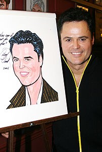 The Osmonds at Sardi's - Donny Osmond (w/portrait)