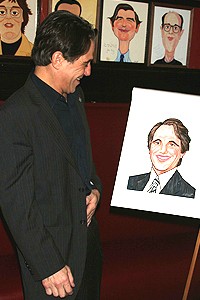 Photo Op - Tony Danza at Sardi's - Danza gazes at portrait 