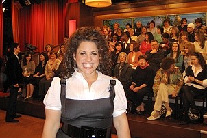 Photo Op - Marissa Jaret Winokur on Mike and Juliet Show - Marissa with audience