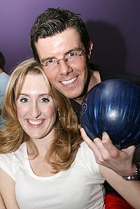 Photo Op - Second Stage Bowling benefit 2007 - Emily Harvey - Gavin Lee