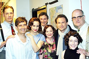 Photo Op - Christian Slater at Bill W. and Dr. Bob - Robert Krakovski - Christian Slater - Patrick Husted - and entire cast