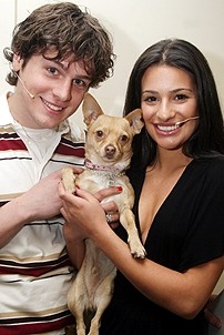 Photo Op - Easter Bonnet 2007 - Jonathan Groff - Lea Michele - Chico