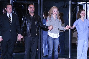 Photo Op - Beauty on the Vine Opening - cc - Victor Slezak - Howard Overshown - Olivia Wilde - Barbara Garrick