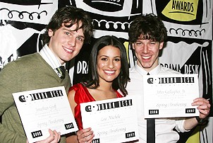 Photo Op - 2007 Drama Desk Nominee Reception - Jonathan Groff - Lea Michele - John Gallagher Jr.