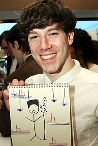 Photo Op - 2007 Drama Desk Nominee Reception - John Gallagher Jr. (drawing)