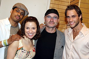 Photo op - Tarzan Book Signing - Chestor Gregory II - Jenn Gambatese - Phil Collins - Josh Strickland