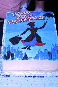 Photo Op - Mary Poppins - 200th Performance - Cake