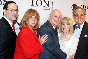 Photo Op - 2007 Tony Nominee Announcements - Howard Sherman - Charlotte St. Martin - Gerald Schoenfeld - Sondra Gilman - Doug Leeds