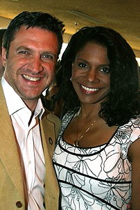 Photo Op - 2007 Tony Nominees reception - Raul Esparza - Audra McDonald