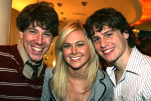 Photo Op - 2007 Tony Nominees reception - Jonathan Groff - Laura Bell Bundy - John Gallagher Jr.