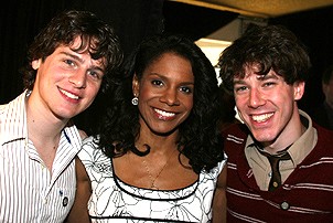 Photo Op - 2007 Tony Nominees reception - Jonathan Groff - Audra McDonald - John Gallagher Jr.