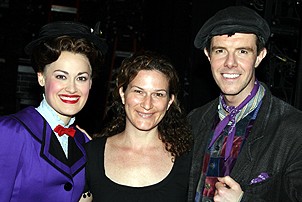 Photo Op - Donny Osmond & Ana Gasteyer at Mary Poppins - Gavin Lee - Ana Gasteyer - Ashley Brown