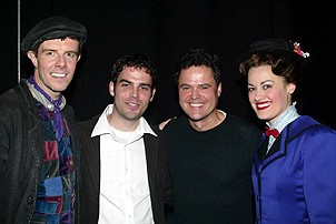 Photo Op - Donny Osmond & Ana Gasteyer at Mary Poppins - Gavin Lee - Donny Osmond Jr. - Donny Osmond - Ashley Brown