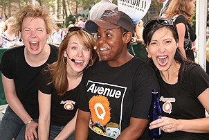 Photo Op - Broadway in Bryant Park 07-19-07 - Jennifer Barnhart - Mary Faber - Haneefah Wood - Ann Sanders