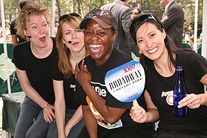 Photo Op - Broadway in Bryant Park 07-19-07 - Jennifer Barnhart - Mary Faber - Haneefah Wood - Ann Sanders -2