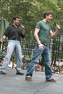 Photo Op - Broadway in Bryant Park 08-09-07 - Burke Moses - Nick Spangler