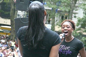 Photo Op - Broadway in Bryant Park 08-09-07 - Angela Robinson - Montego Glover
