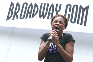 Photo Op - Broadway in Bryant Park 08-09-07 - Montego Glover 