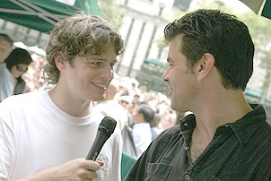 Photo Op - Broadway in Bryant Park 08-09-07 - Jonathan Groff - Burke Moses