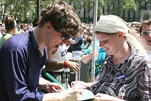 Photo Op - Broadway in Bryant Park 08-09-07 - John Gallagher Jr. (autographs)