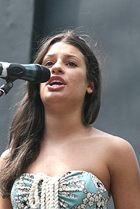 Photo Op - Broadway in Bryant Park 08-09-07 - Lea Michele