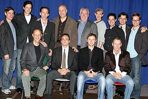 Photo Op - The Farnsworth Invention press event - male actors