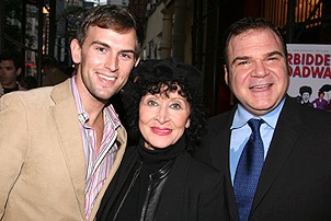Photo Op - Chita Rivera at Forbidden Broadway - Daniel Reichard - Chita Rivera - Gerard Alessandrini