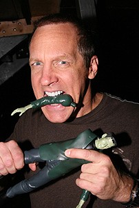 Photo Op - Frankenstein rehearsal - Steve Blanchard (with doll)