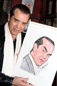 Photo Op - Chazz Palminteri at Sardi's - Chazz Palminteri - caricature