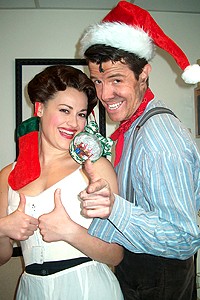 Photo Op - Holidays at Mary Poppins - Ashley Brown - Gavin Lee - 1