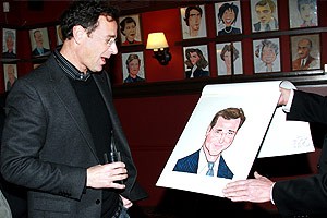 Bob Saget at Sardi's - Bob Saget (portrait revealed) 