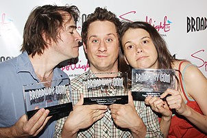 2008 Broadway.com Audience Awards - Roger Bart - Christopher Fitzgerald - Sutton Foster 2