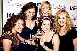 2008 Broadway.com Audience Awards - Christina Sivrich - Lindsay Mendez - Kirsten Wyatt - Anna Aimee White - Amber Stone